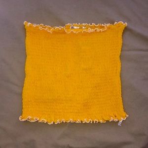 Summer Yellow Crop Top